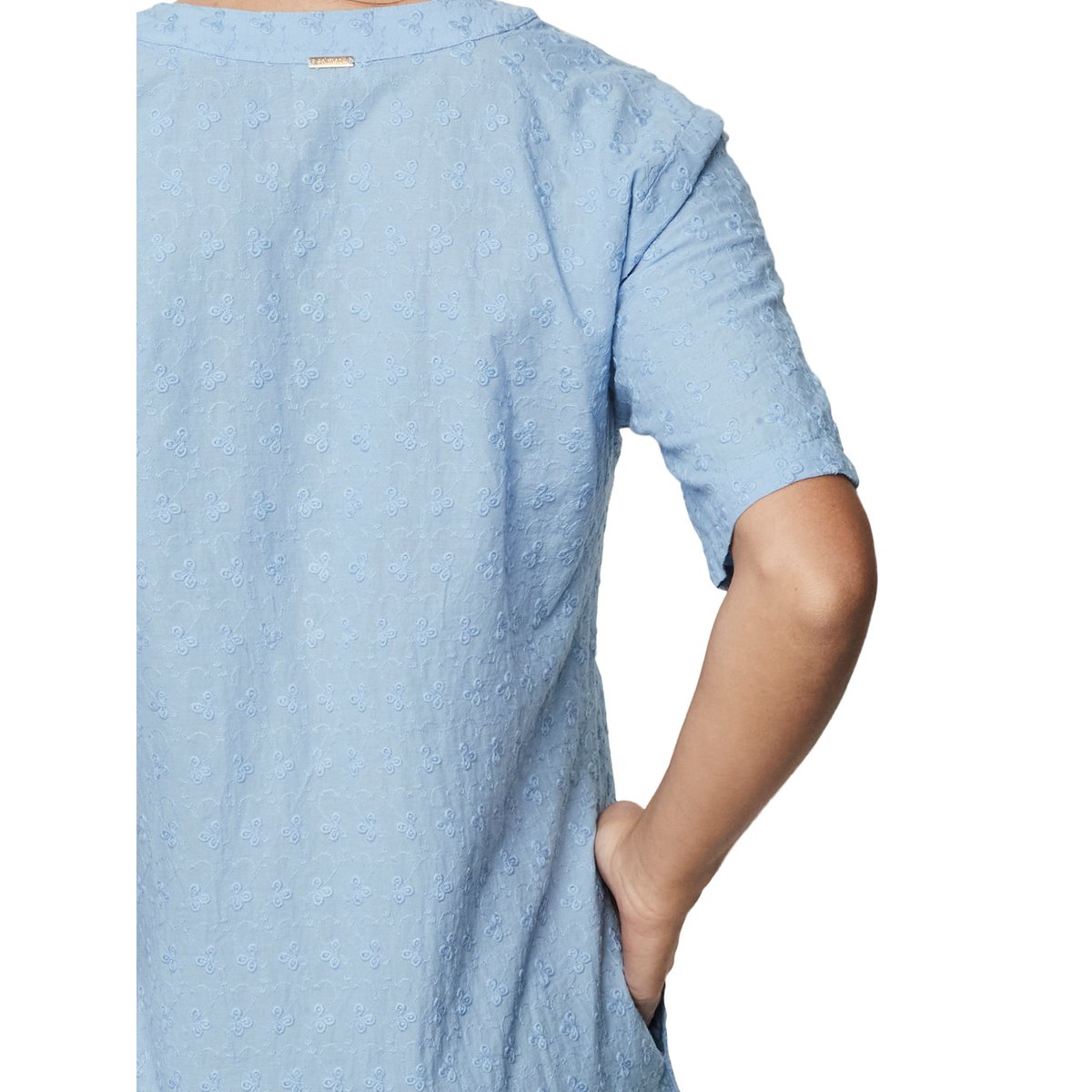 Chemise de nuit manches courtes HOMEWEAR P102 bleu, SELMARK