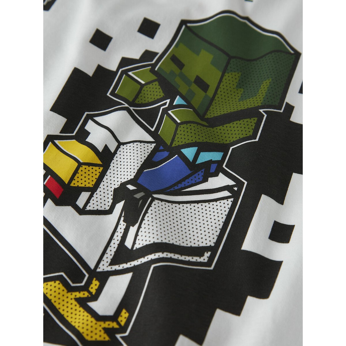 Camiseta de manga corta MINECRAFT blanco, NAME IT