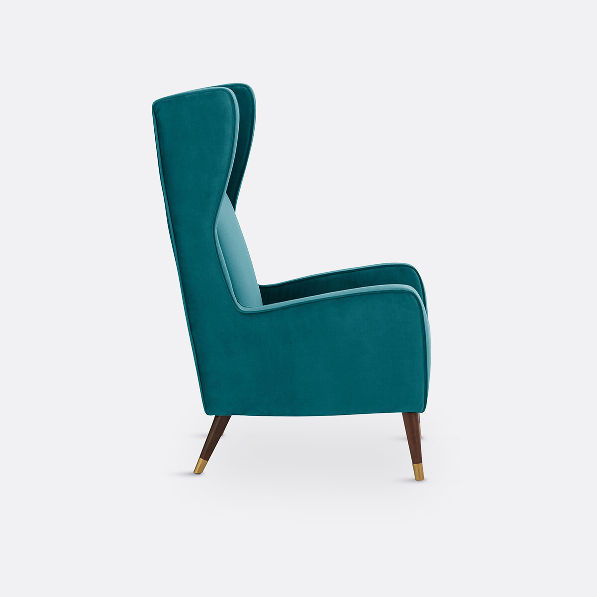 Fauteuil XXL, en velours, (Y) bleu canard, LA REDOUTE INTERIEURS