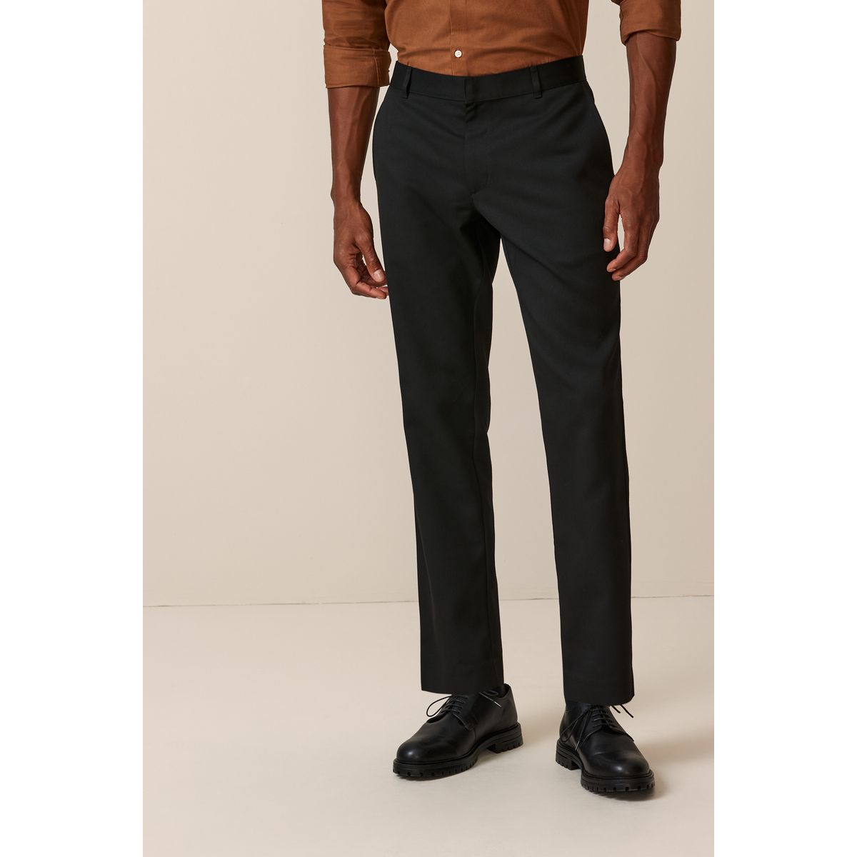 Pantalon habillé sans pinces noir, NEXT