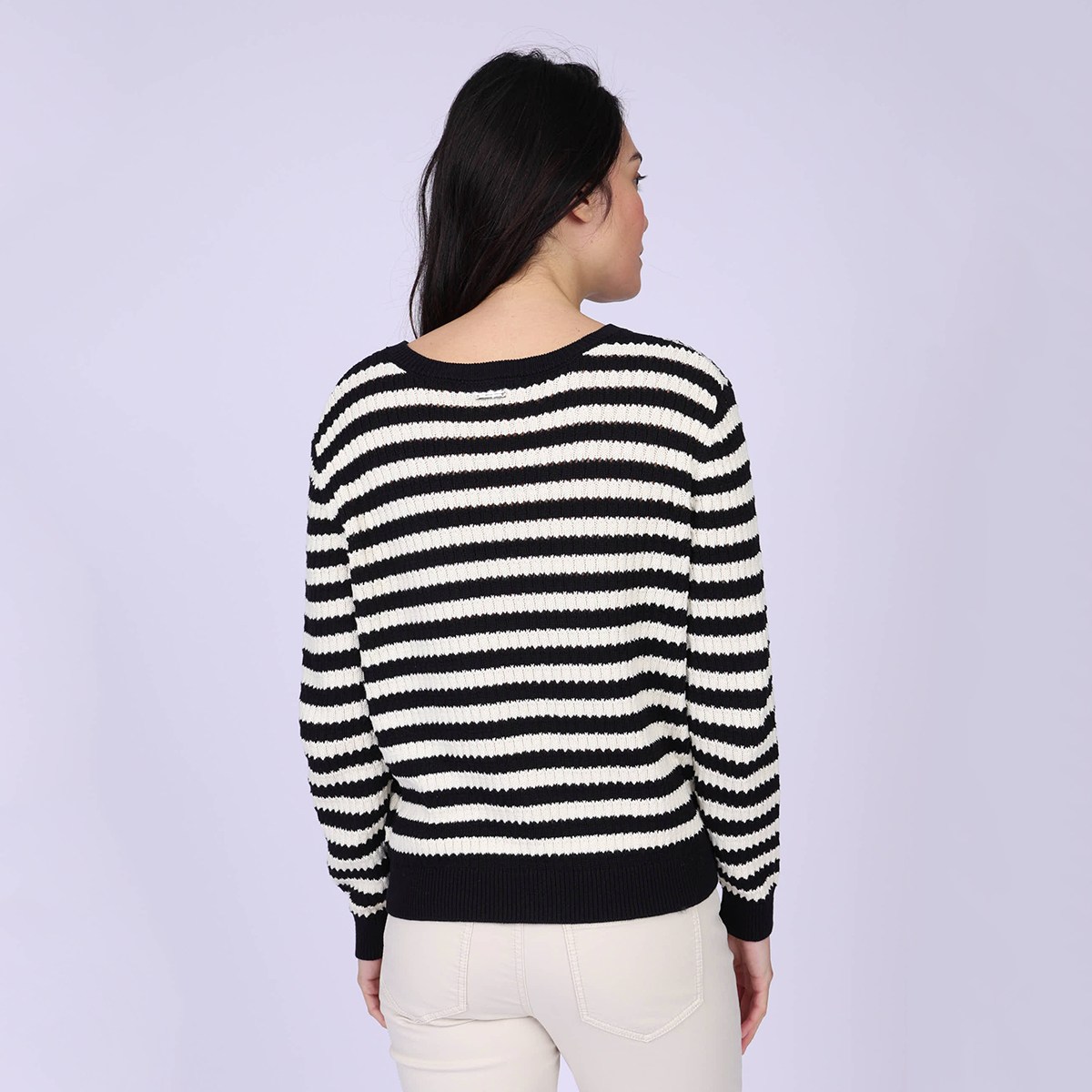 Pull ajouré Glenda noir, MISE AU GREEN