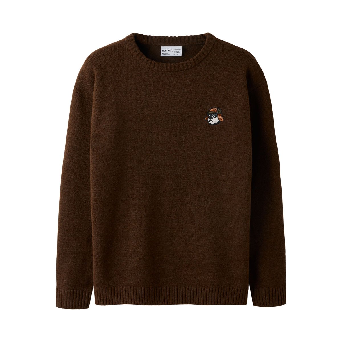 Pull En Maille rouge - chocolate plum1, NAME IT