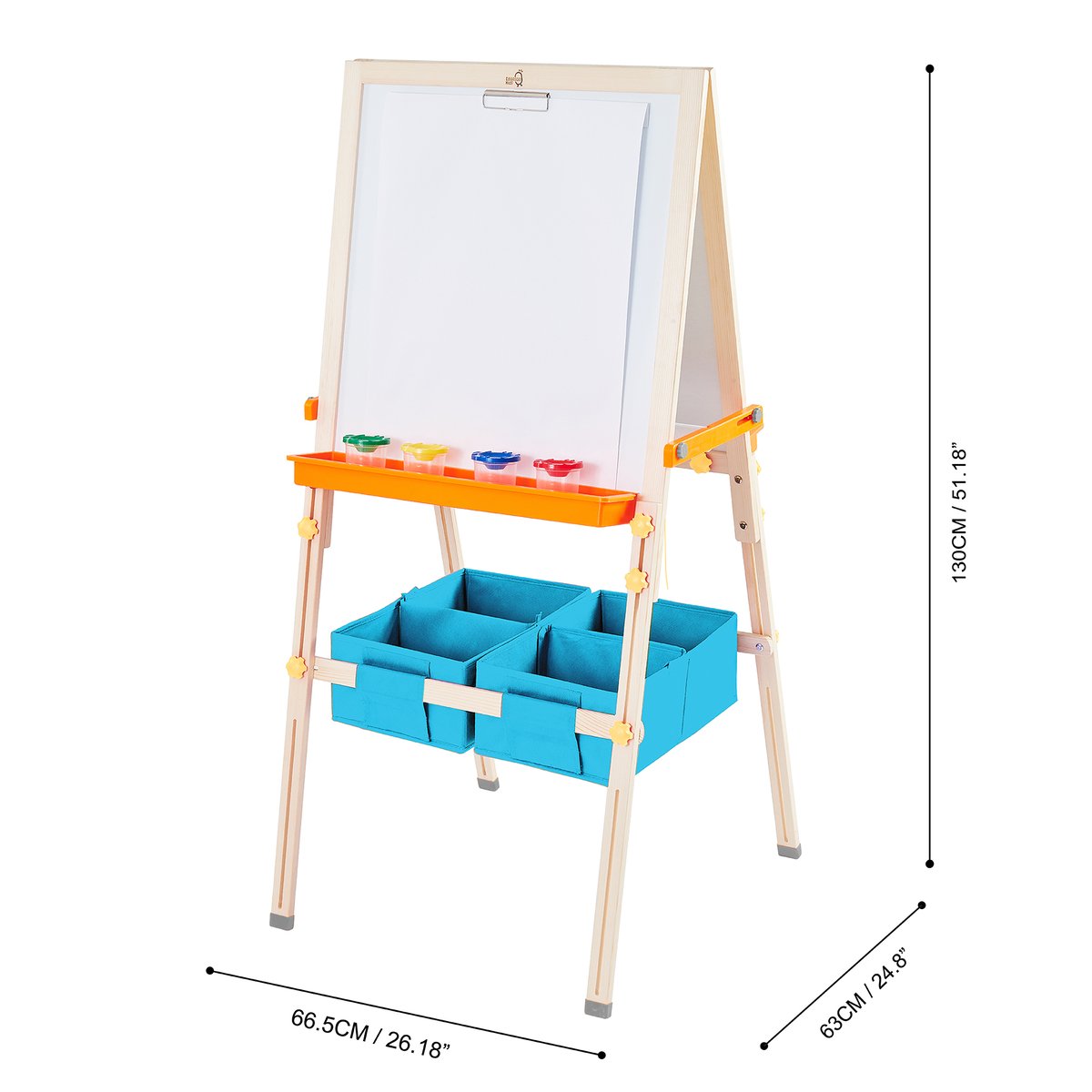 Tableau Évolutif Chevalet Enfant Bois bleu, TEAMSON KIDS