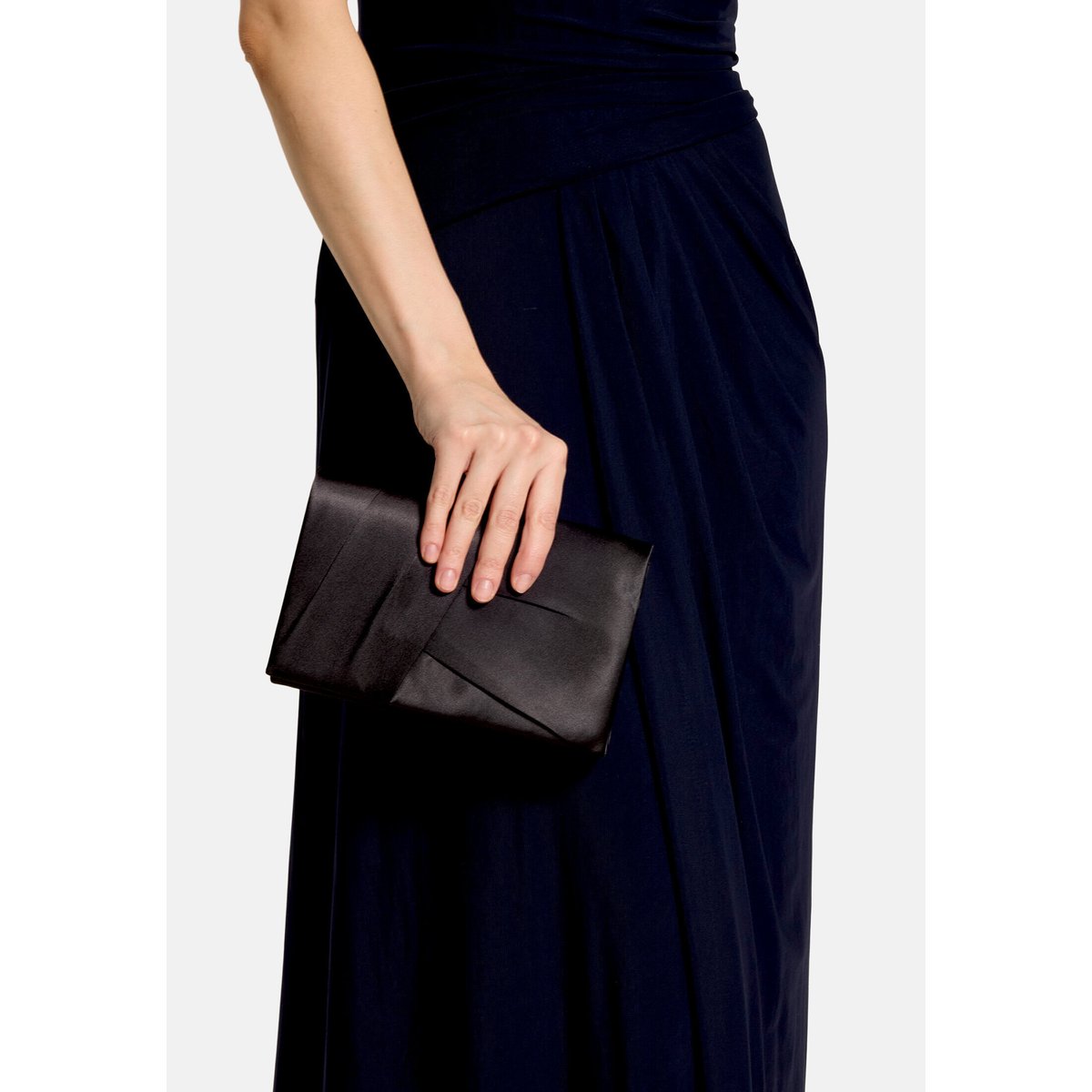 Sac façon pochette unicolore noir, VERA MONT