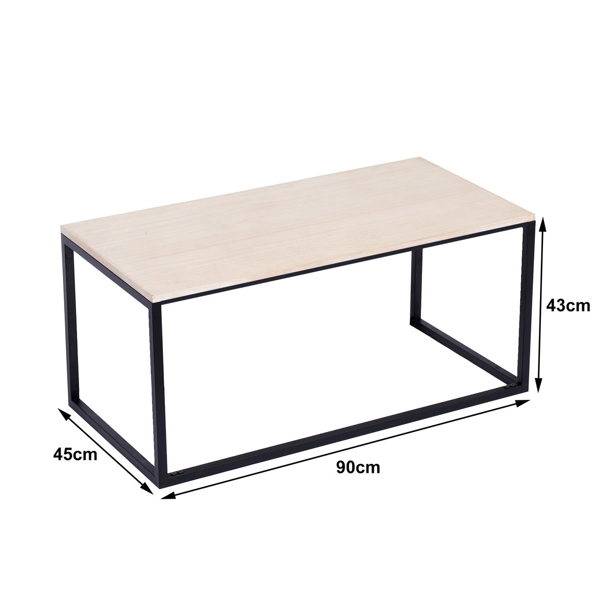 Table basse, métal, SAPPORO marron, NORDLYS
