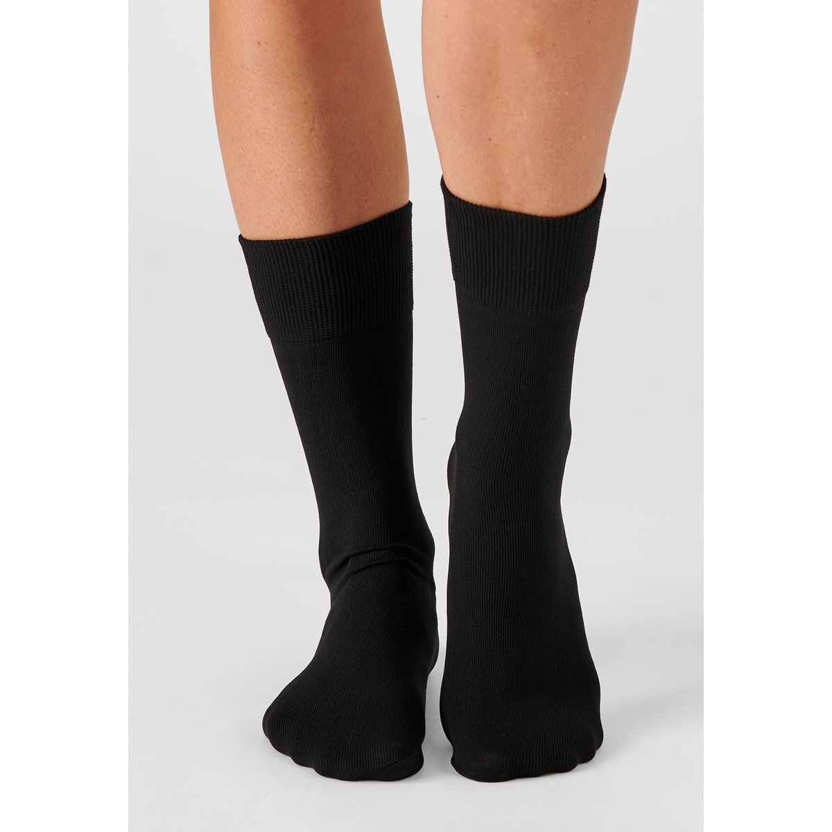 Paires de mi-bas thermolactyl 90d - Lot de 2 lot noir, DAMART