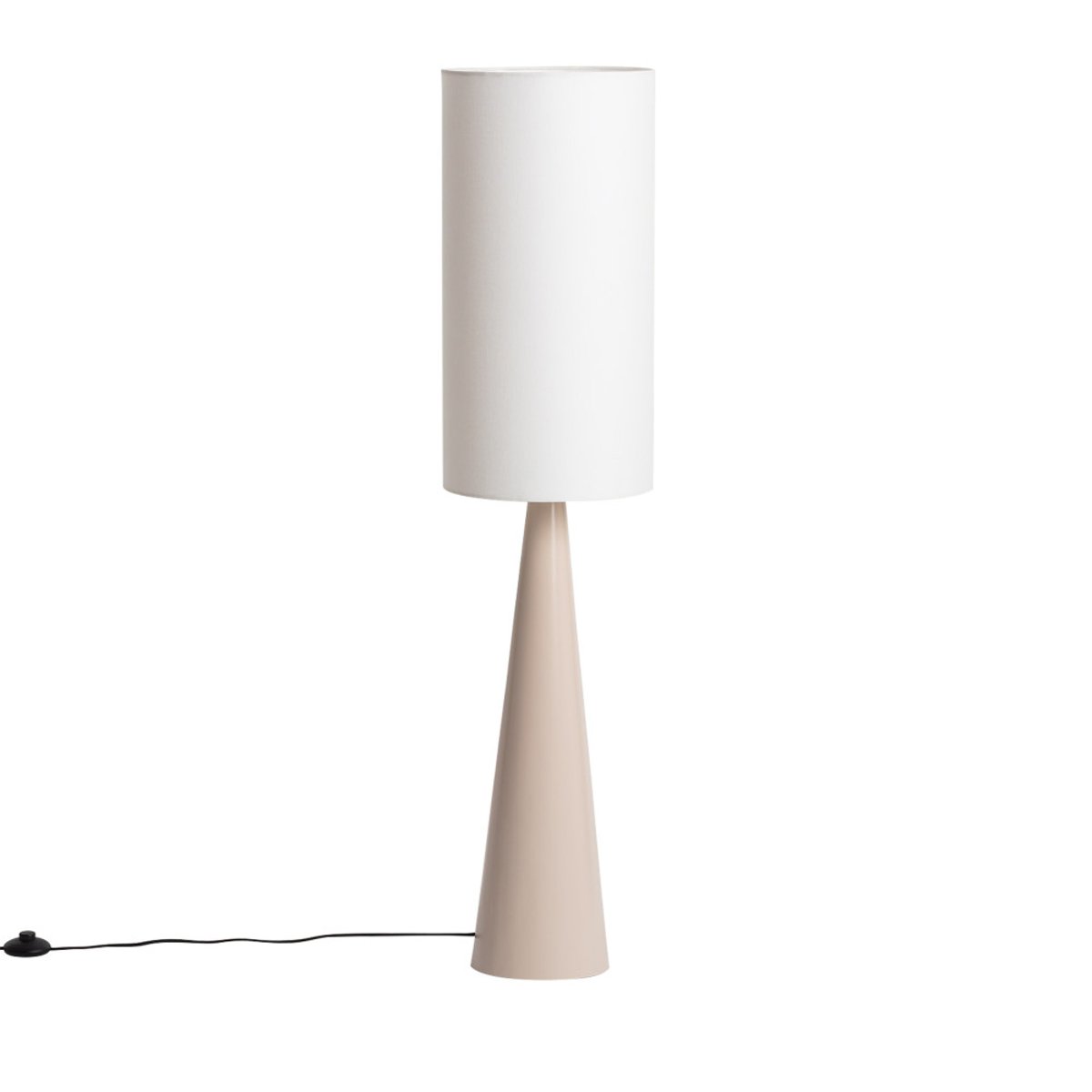 Lampadaire en métal et tissu H130cm- AXIS beige, DRAWER