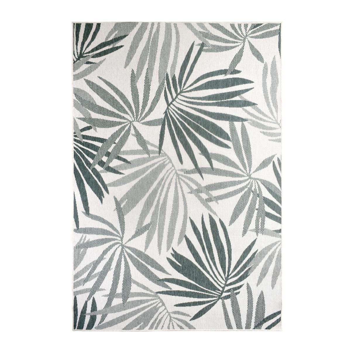 Tapis extérieur, kilim reversible AG REVERSIBLE écru, vert, UN AMOUR DE TAPIS