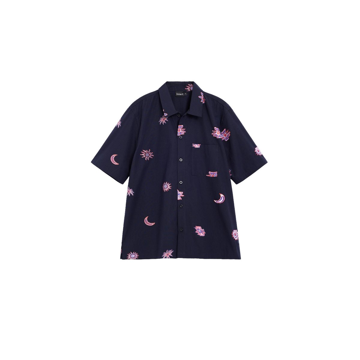 Chemise jacquard imprimée multicolore, DESIGUAL