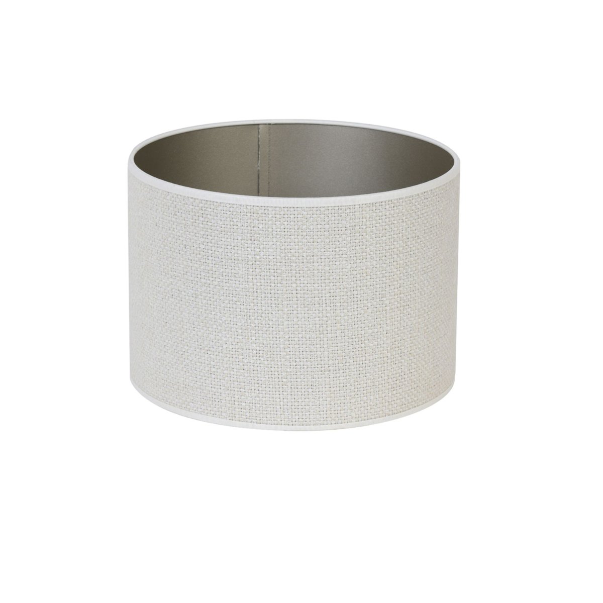 Abat-Jour Textiles SAVERNA blanc, LIGHT & LIVING 