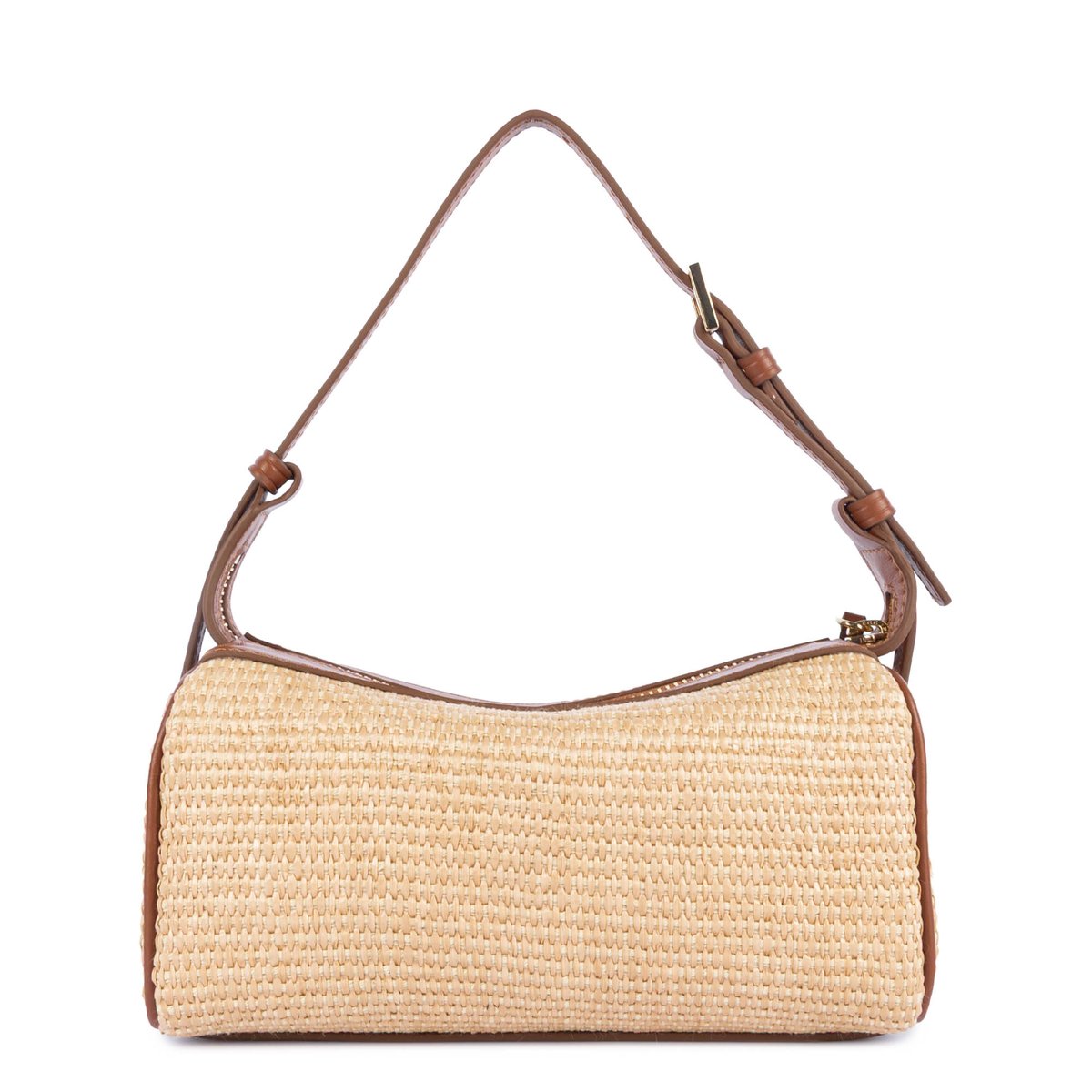 Petit sac rectangle MINI OSIER cognac, LANCASTER