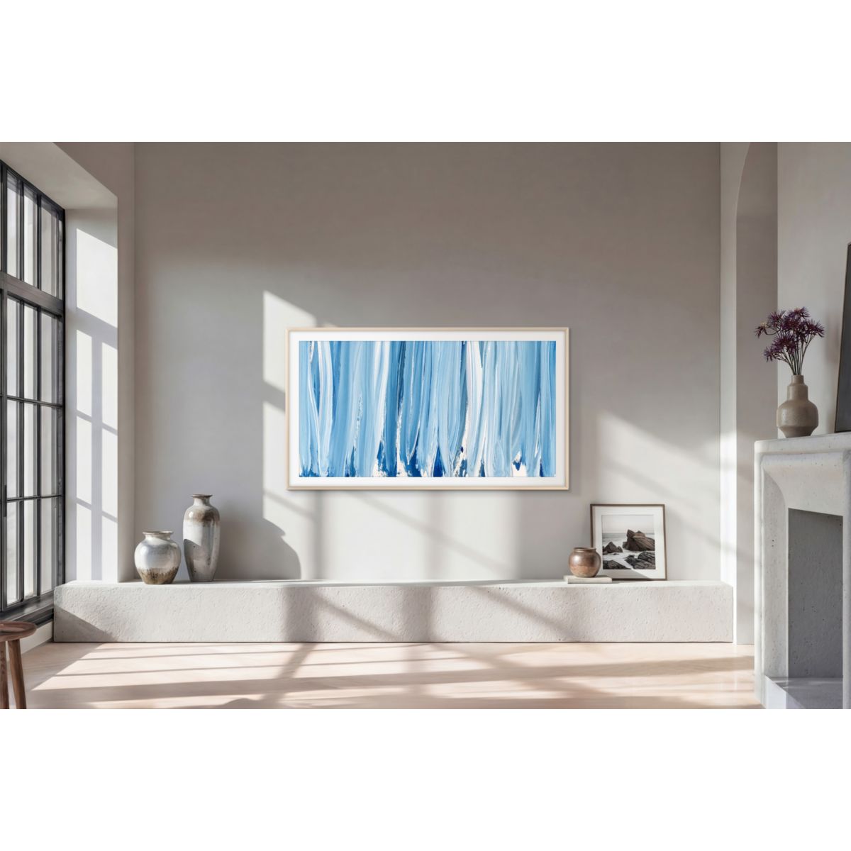 TV QLED The Frame Pro TQ85LS03HW (2026) 85" (214 cm) 4K - Mode art (effet tableau), anti-reflet couleur unique, SAMSUNG