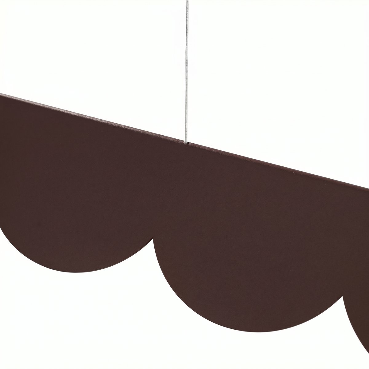 Suspension Aluminium Marron LED 1 Biscuit marron, EDEN