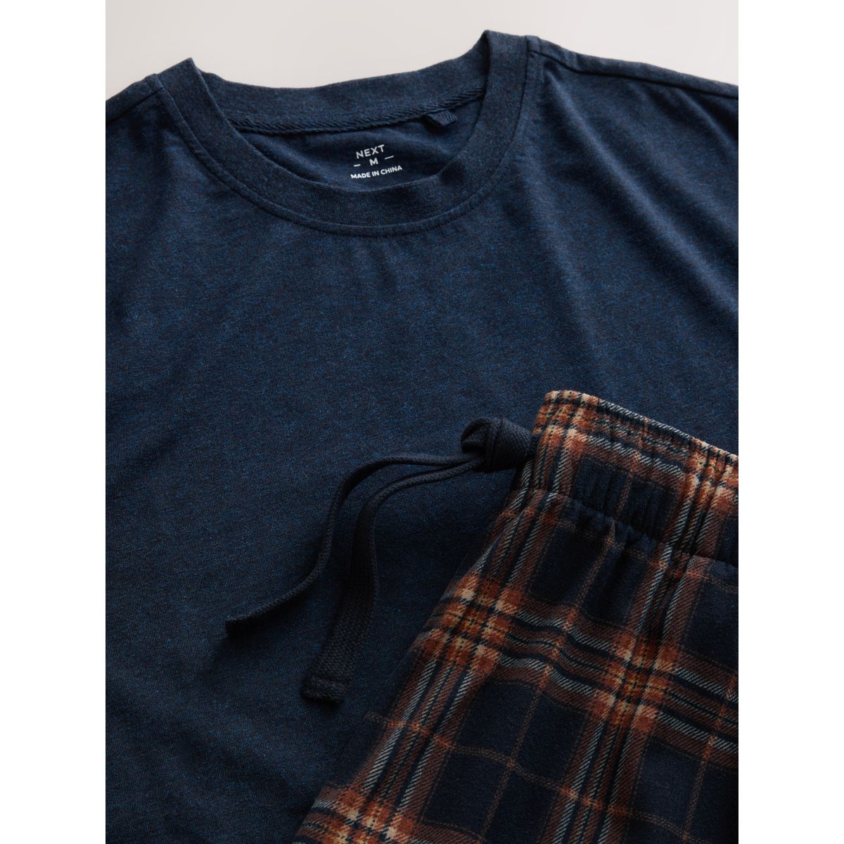 Pyjama confortable en jersey manches courtes bleu marine, NEXT