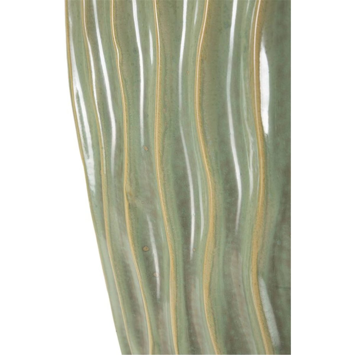 Vase en céramique à relief ondulé MODERN vert, RECOLLECTION