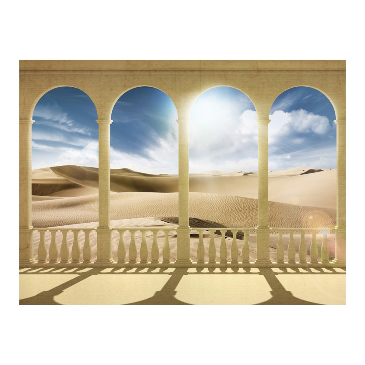 Papier peint intissé panoramique Paysage Dream about Sahara bleu, EDEN