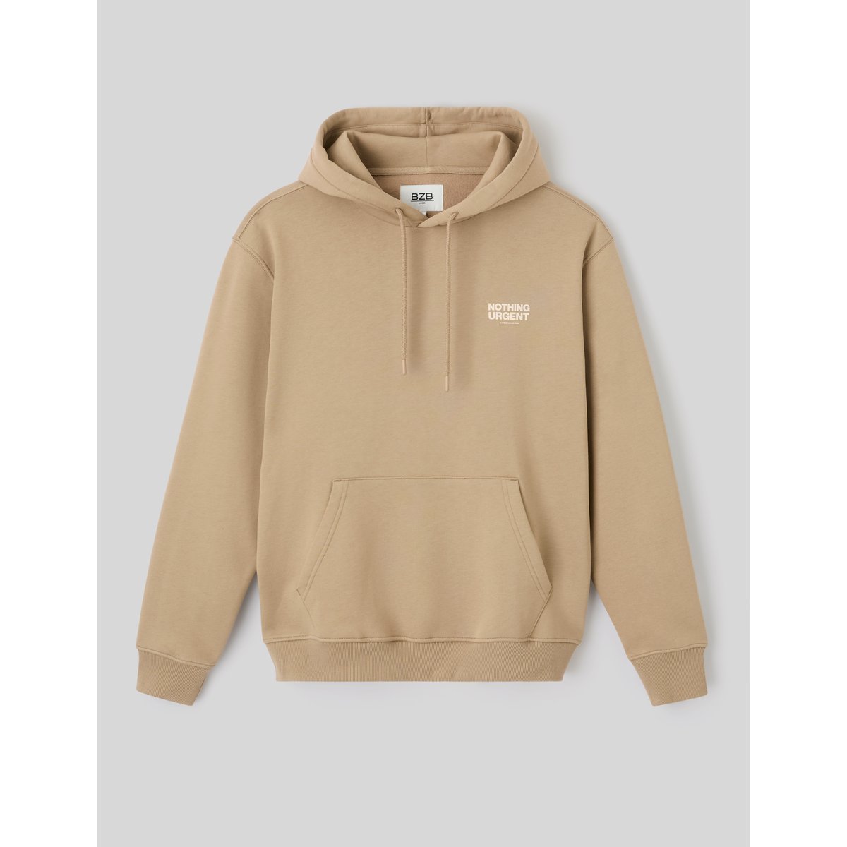 Sweat imprimé devant/dos marron, BZB