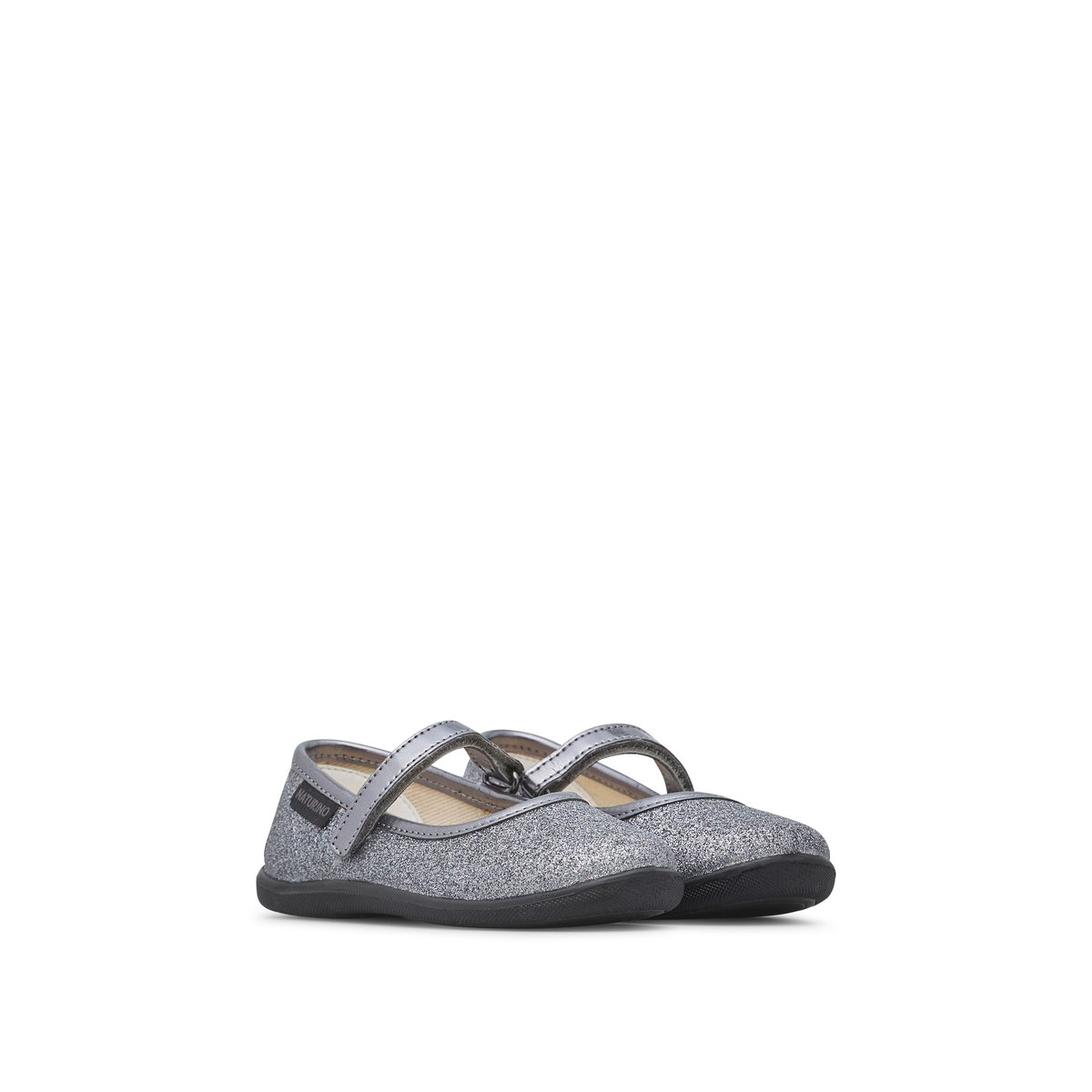 Ballerines en tissu pailleté PAVIA 2 argent-, NATURINO