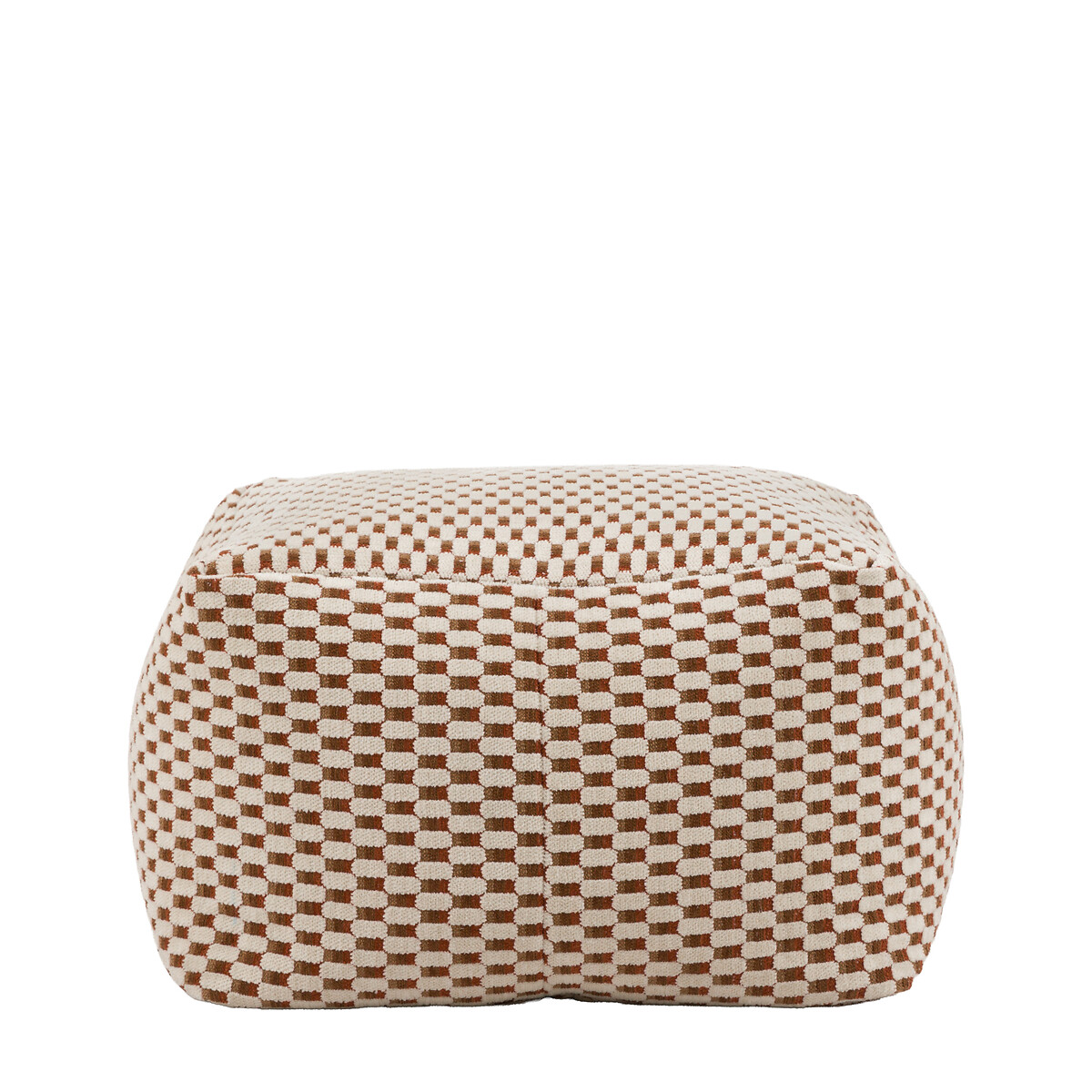 Maria Jacquard Pouffe 55x55cm rust, ÉDITÉ
