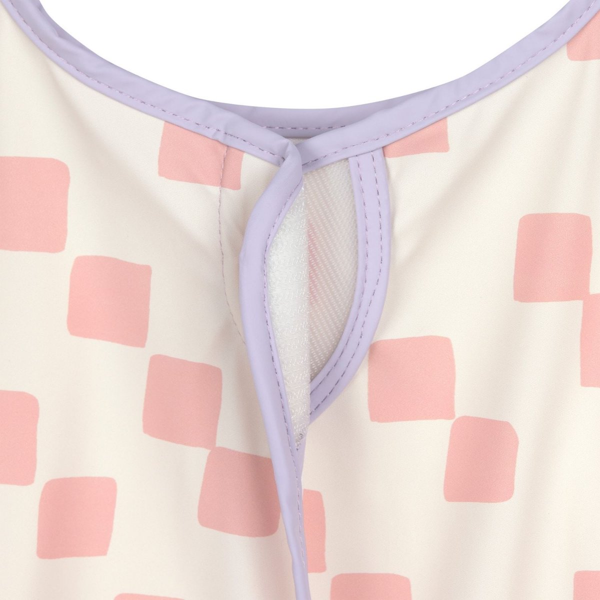 Tablier manches longues rose, violet, LASSIG