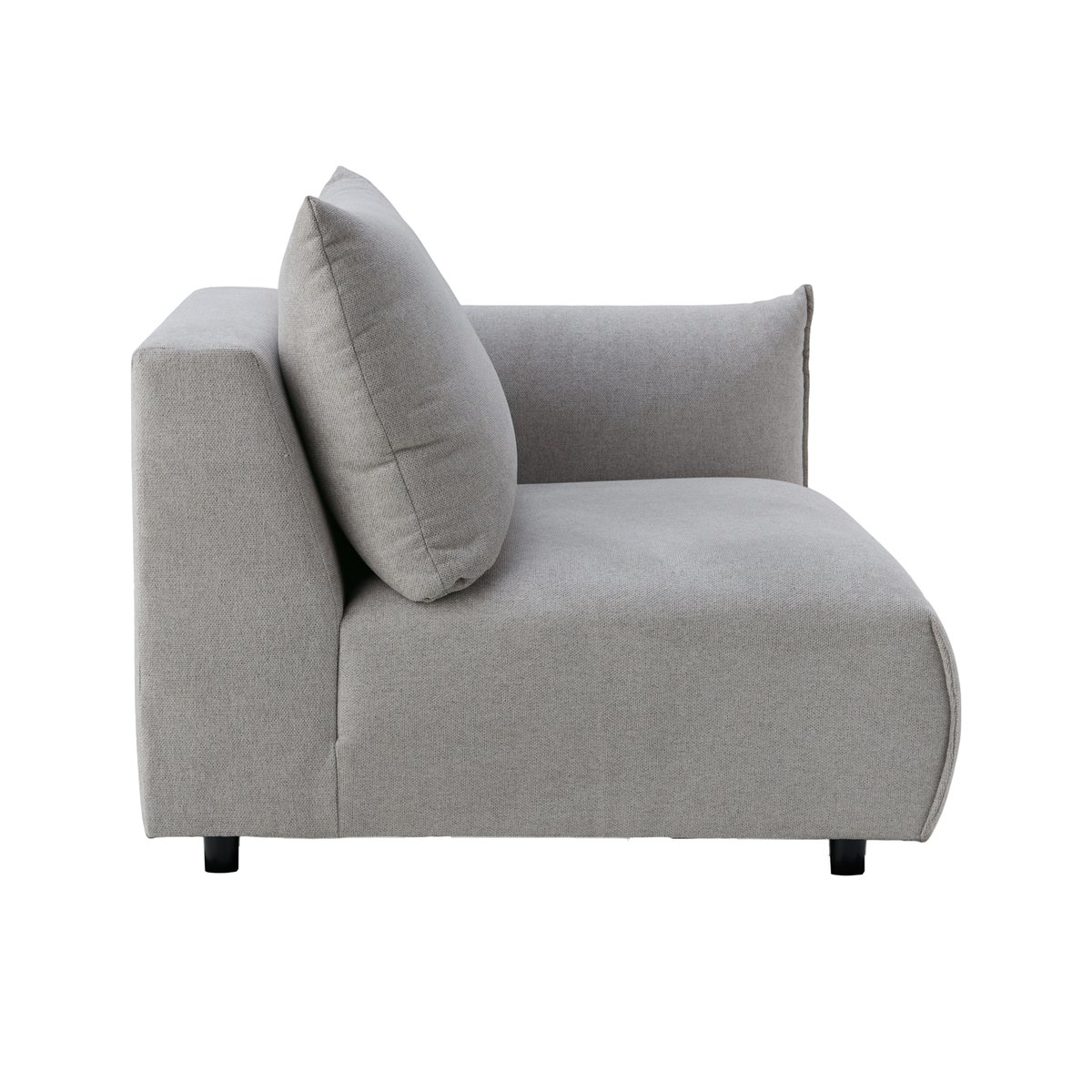 Chauffeuse avec accoudoir pour canapé modulable tissu - SOLAL gris, CAMIF