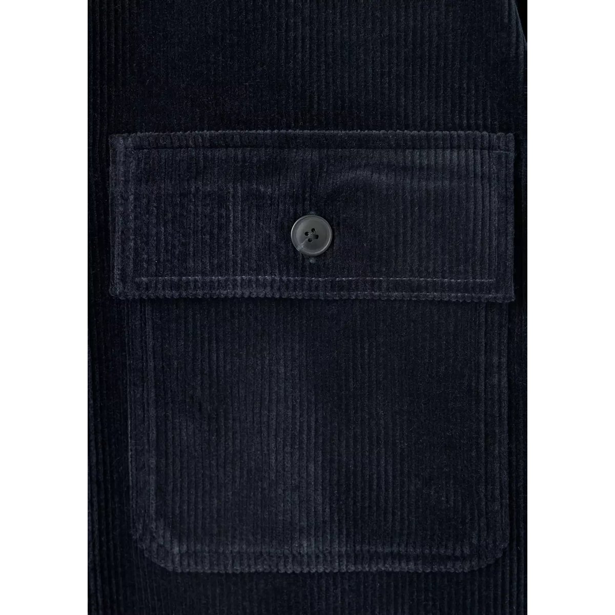 Surchemise velours côtelé poches bleu marine, MANGO MAN