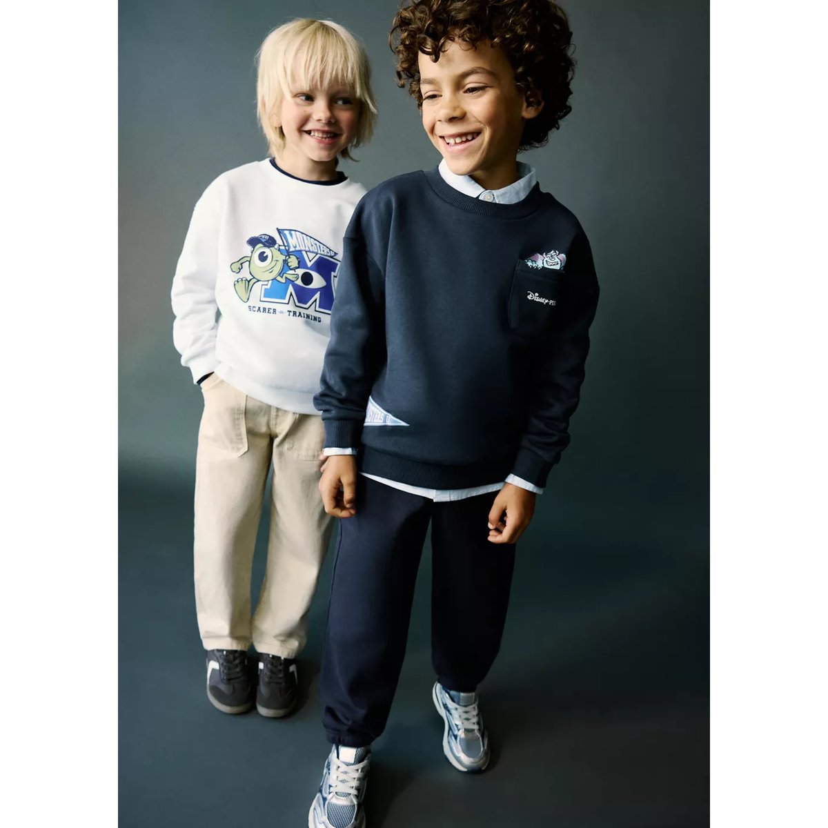 Sweat-shirt Monstres & Cie bleu marine, MANGO BABY