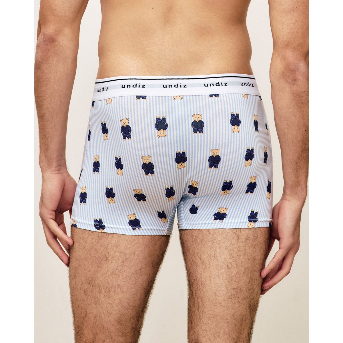 Boxer motifs oursons BOXERUNIZ RAYI ecru, UNDIZ
