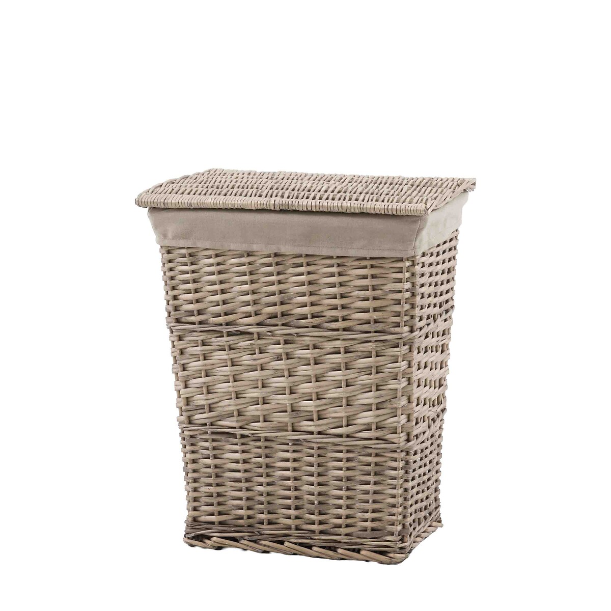 Lined Laundry Basket in Grey brown , ÉDITÉ