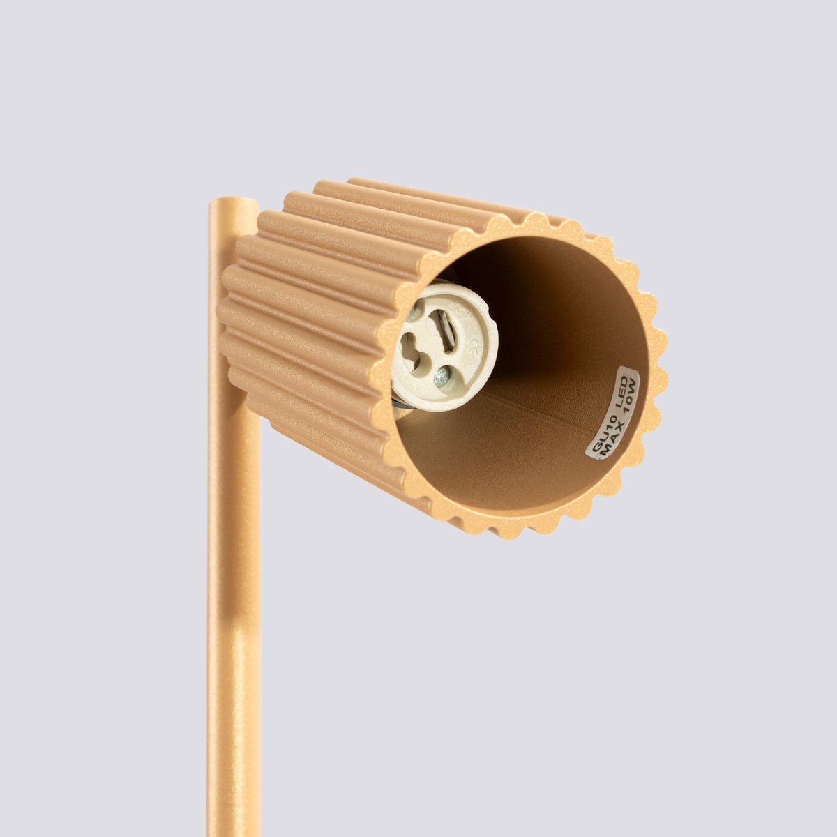 Lampe à poser Aluminium Doré GU10 1 Karbon jaune, EDEN