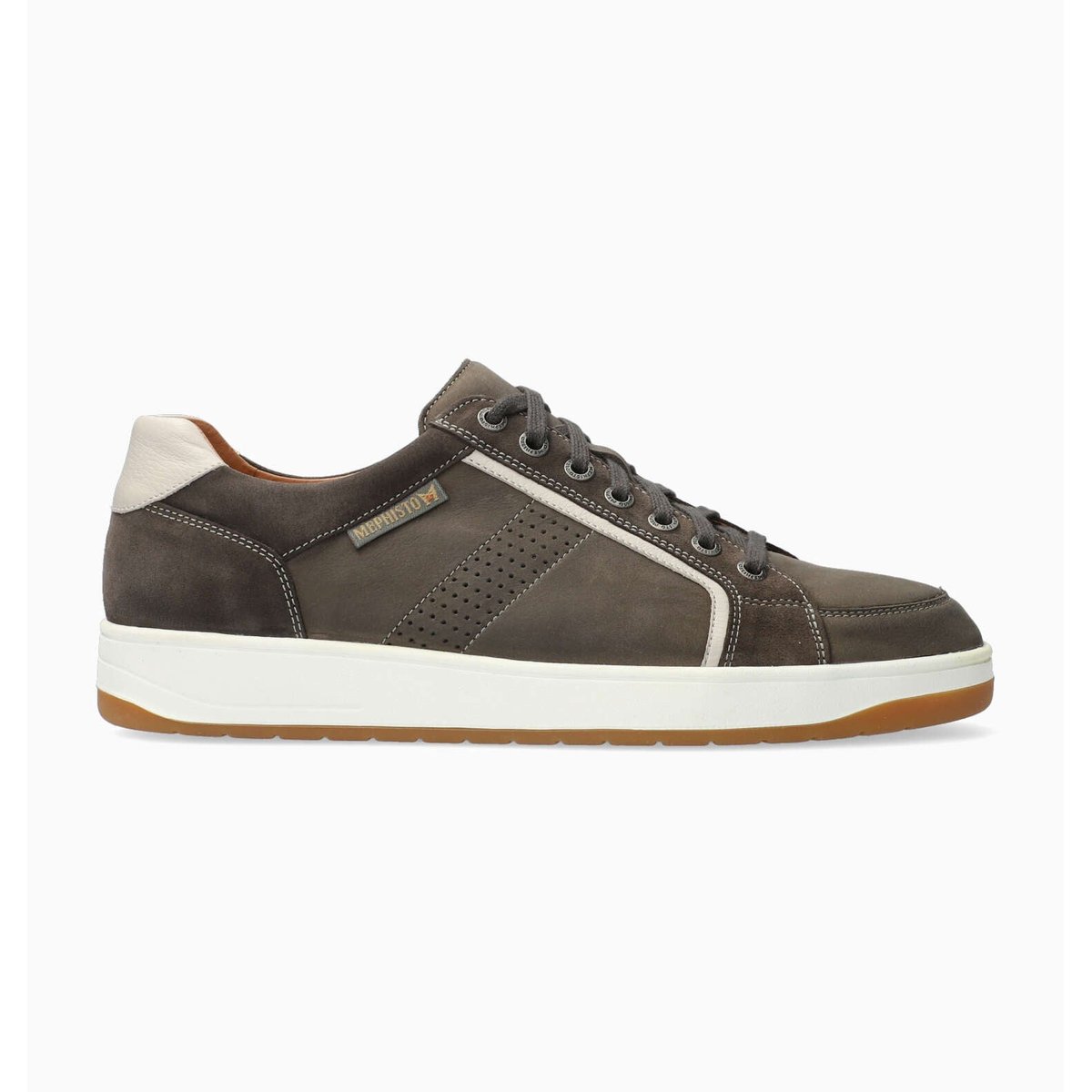 Baskets en cuir HARRISON gris 5136, MEPHISTO