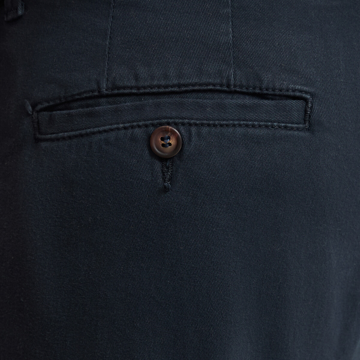 Calças chino básicas, Signature FRANÇOIS marinho, LA REDOUTE COLLECTIONS