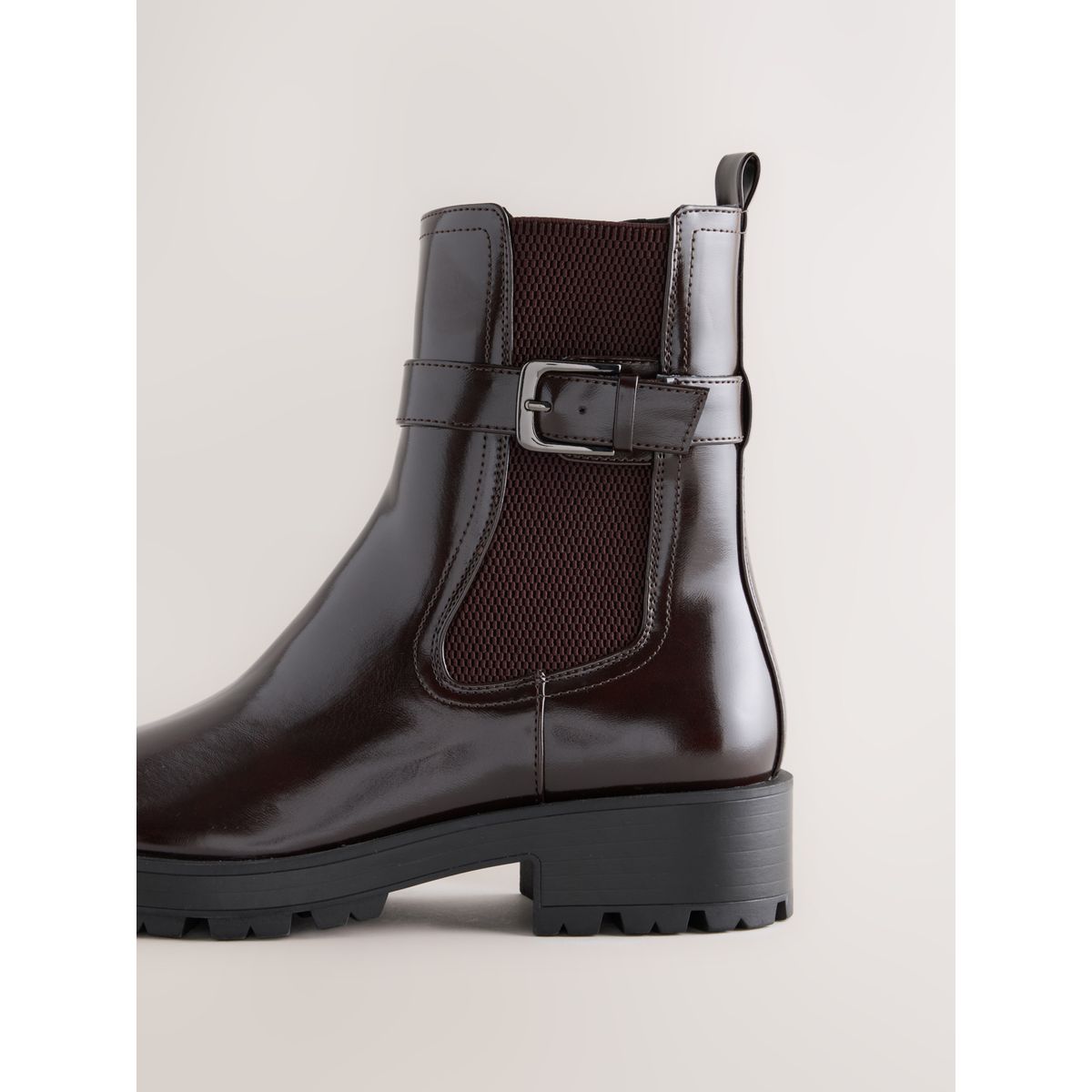 Bottines chelsea rouge bordeaux, NEXT
