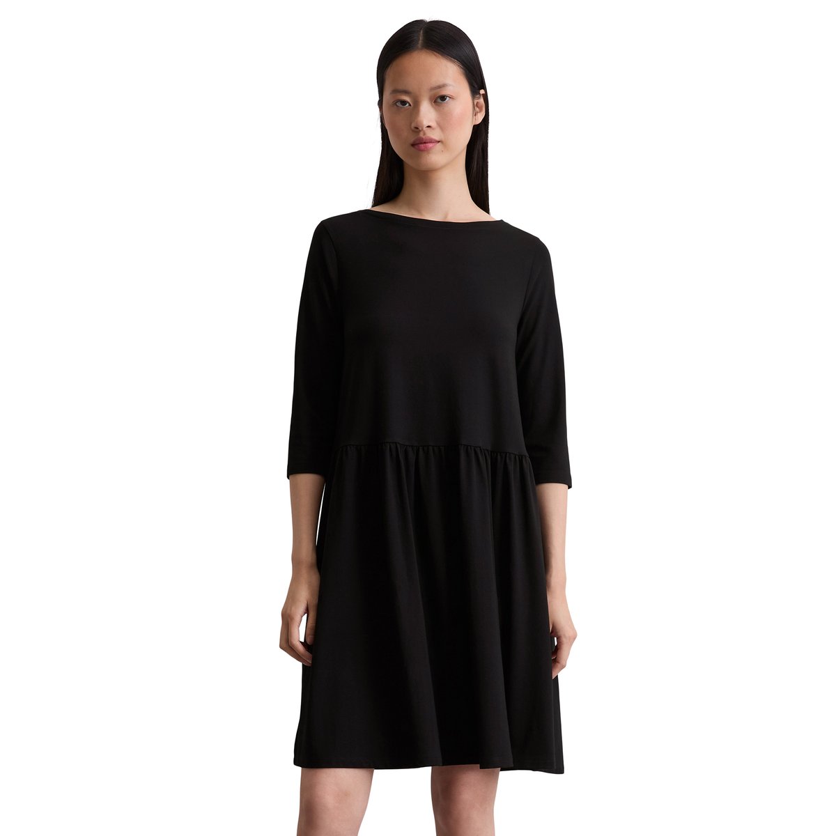 Robe en jersey régulière en TENCEL™ Modal noir, MARC O'POLO