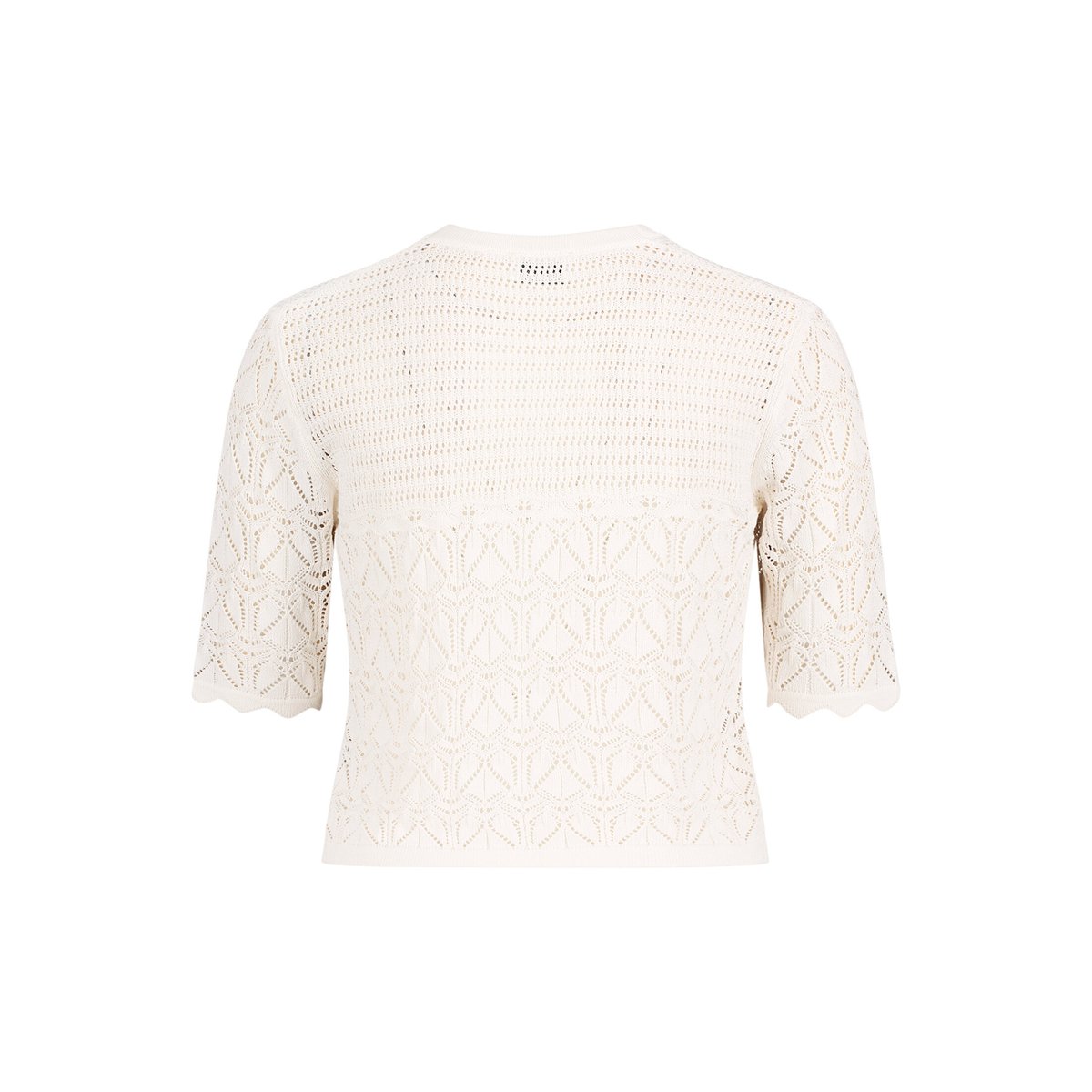 Cardigan en maille d'été à encolure en v bright gardenia, VERA MONT
