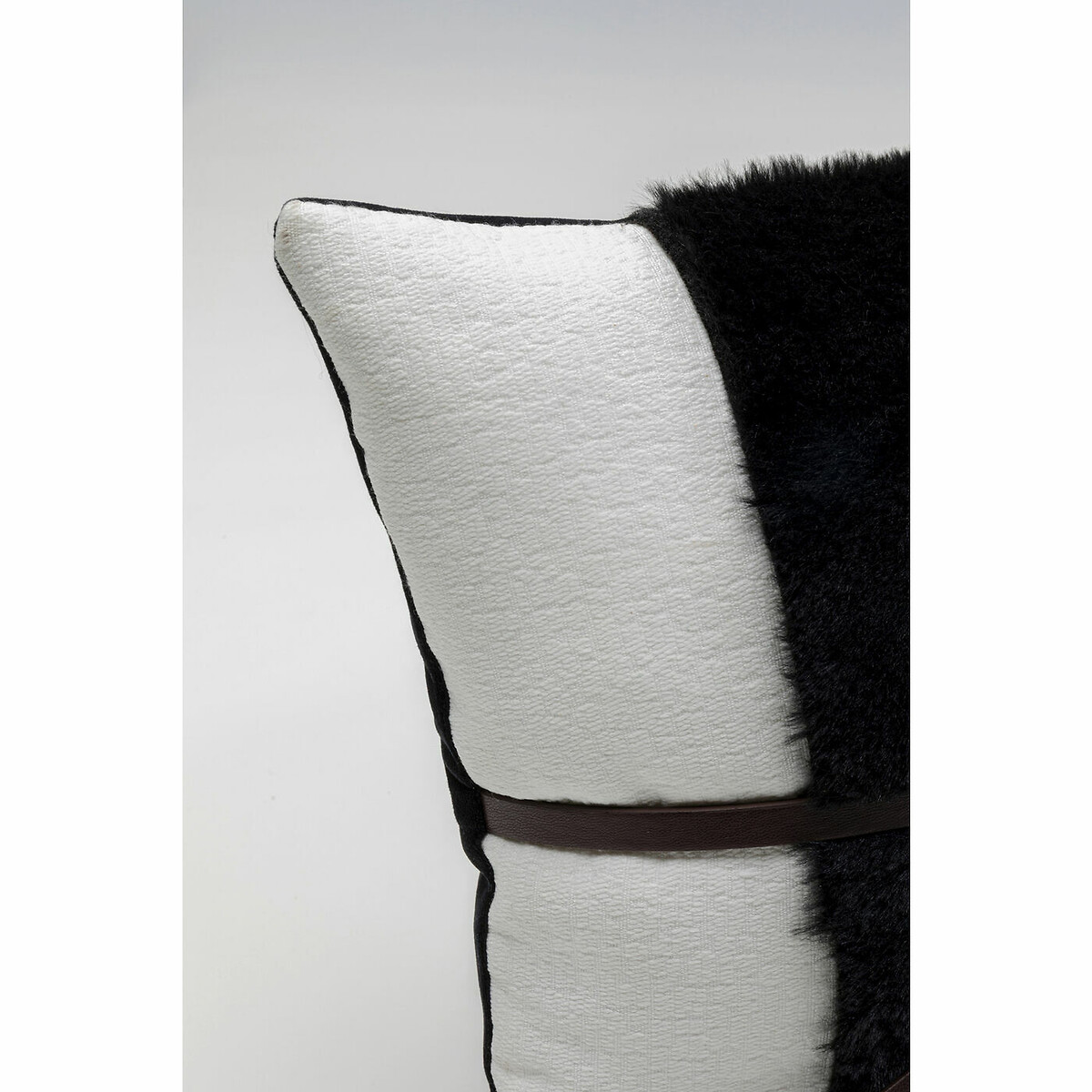 Coussin Belt 50x30cm noir, KARE DESIGN