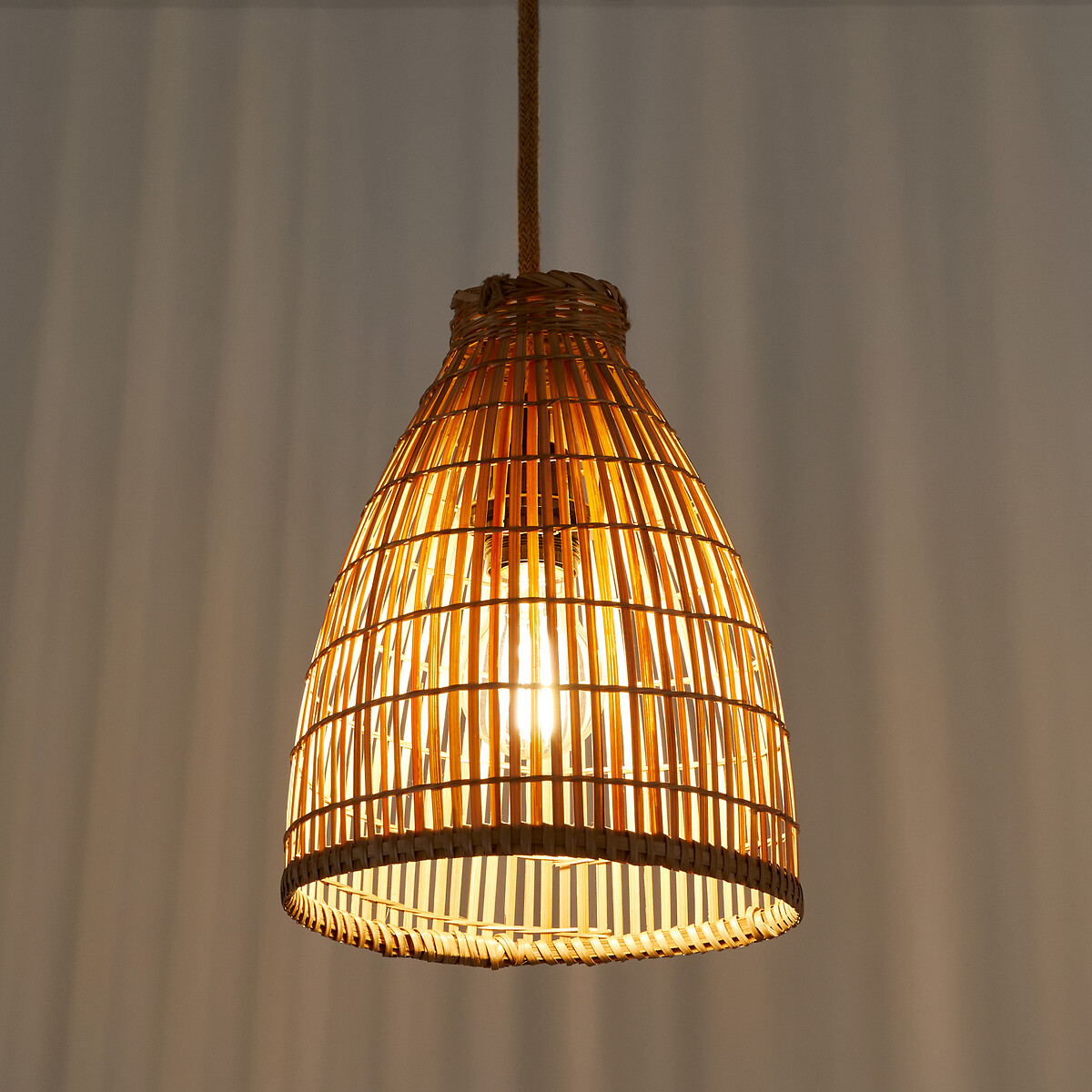 Suspension en bambou Ø20 cm, Aleandro naturel, LA REDOUTE INTERIEURS