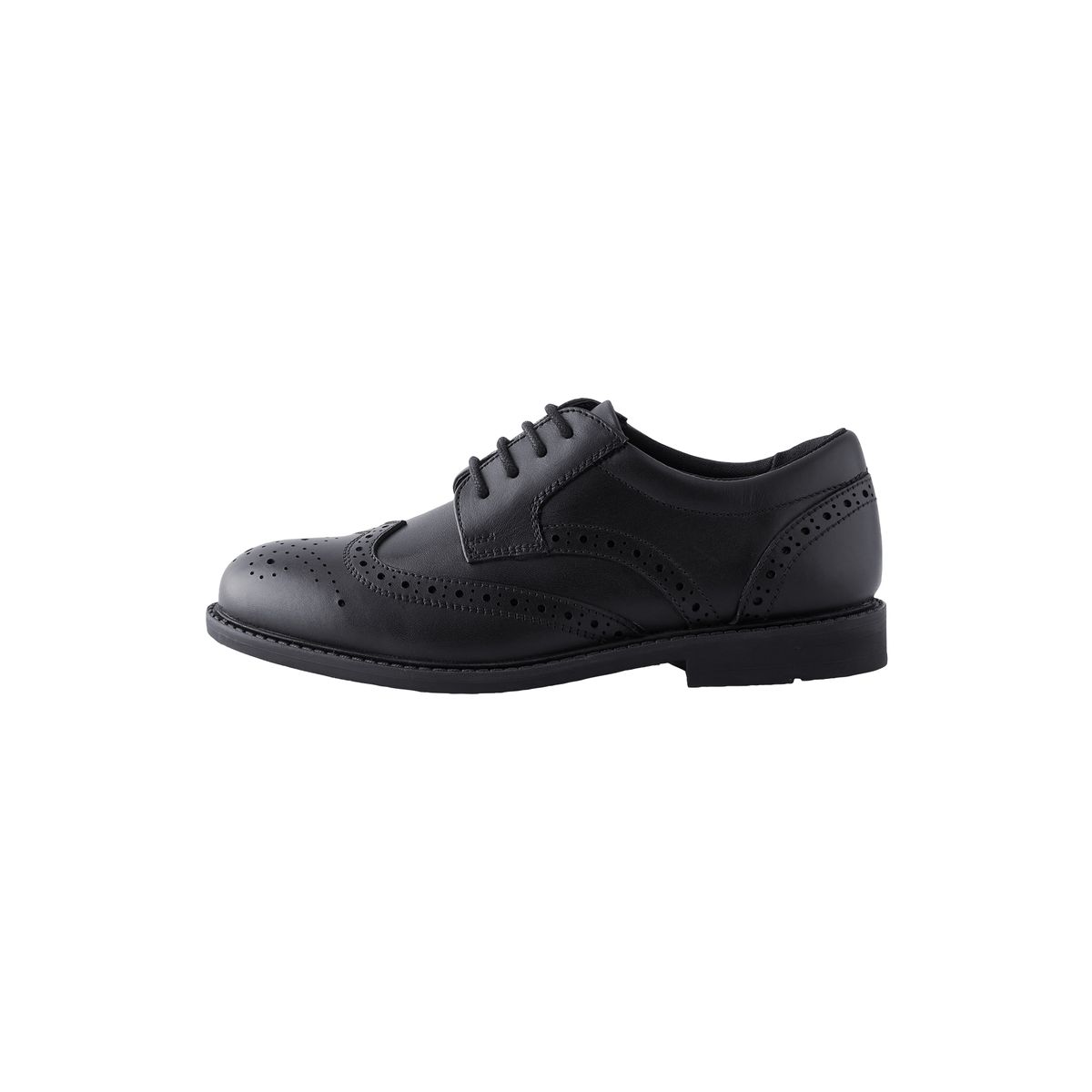Chaussures richelieu à lacets en cuir noir, NEXT