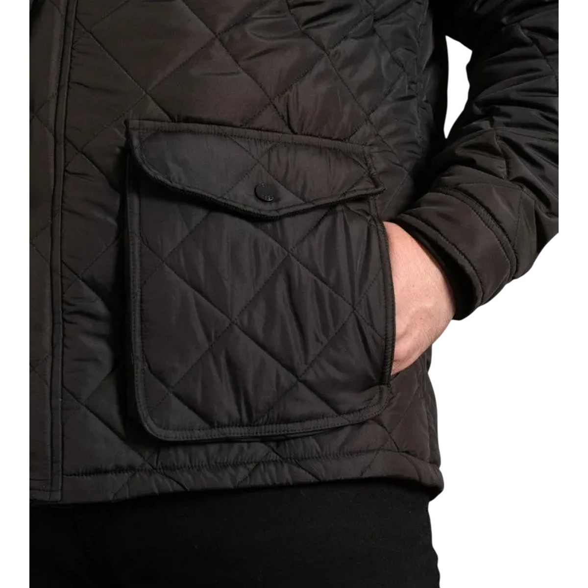Veste matelassée taille grand HARBOROUGH noir, DUKE