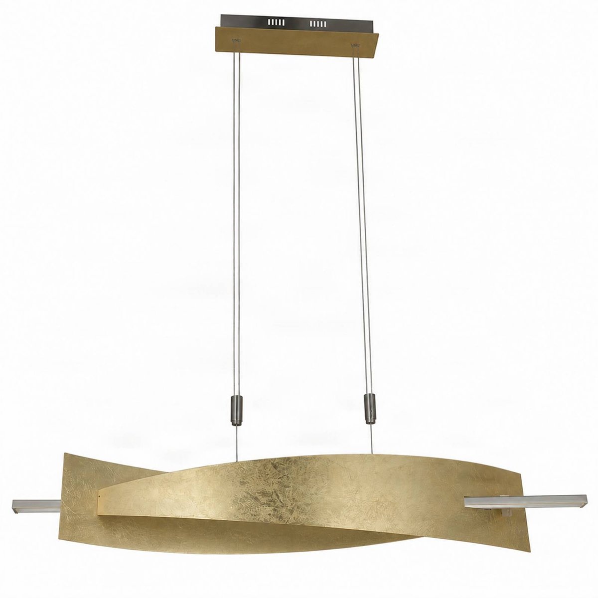 Suspension en métal moderneLED, Marija or, argent, LUCANDE