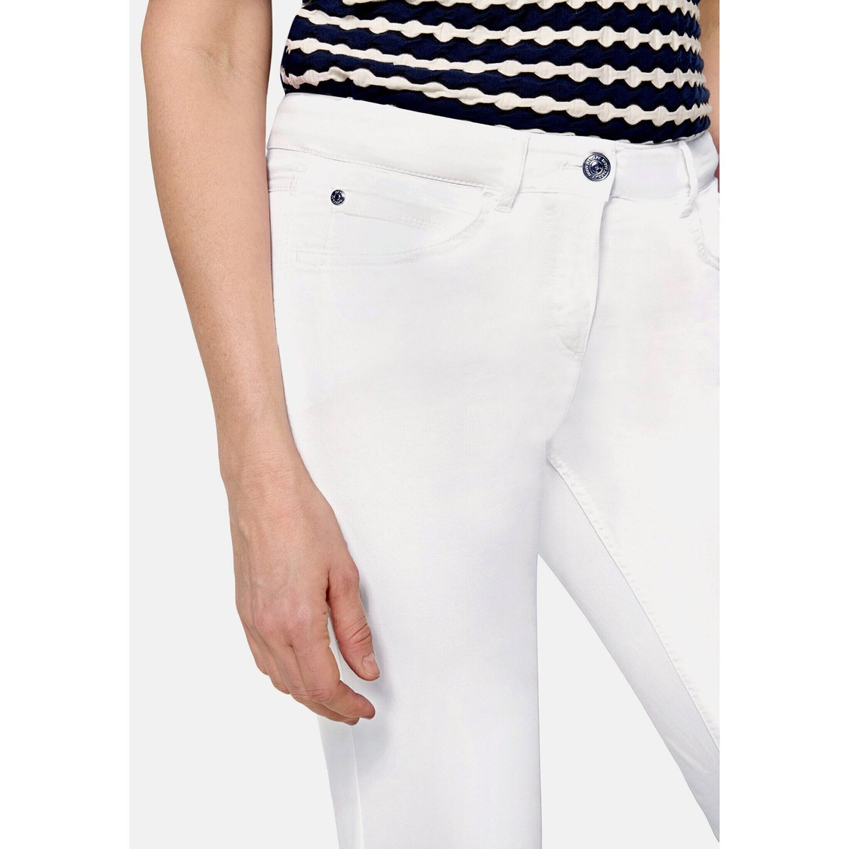 Pantalon d'été à poches plaquées blanc, BETTY BARCLAY