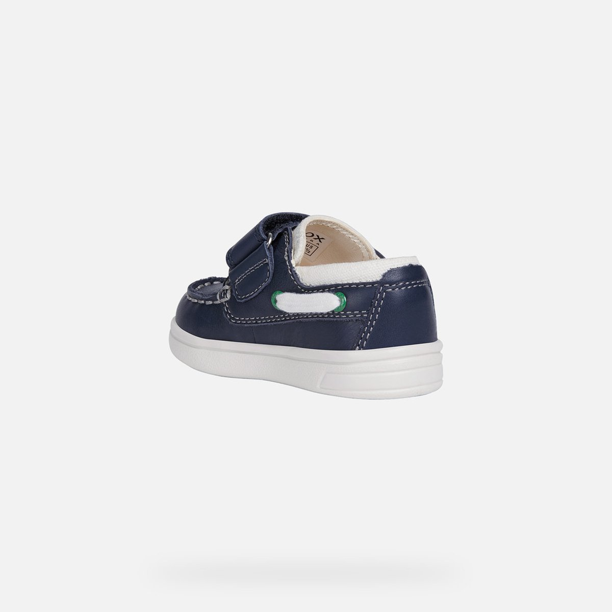 Mocassins B DJROCK bleu marine/blanc, GEOX