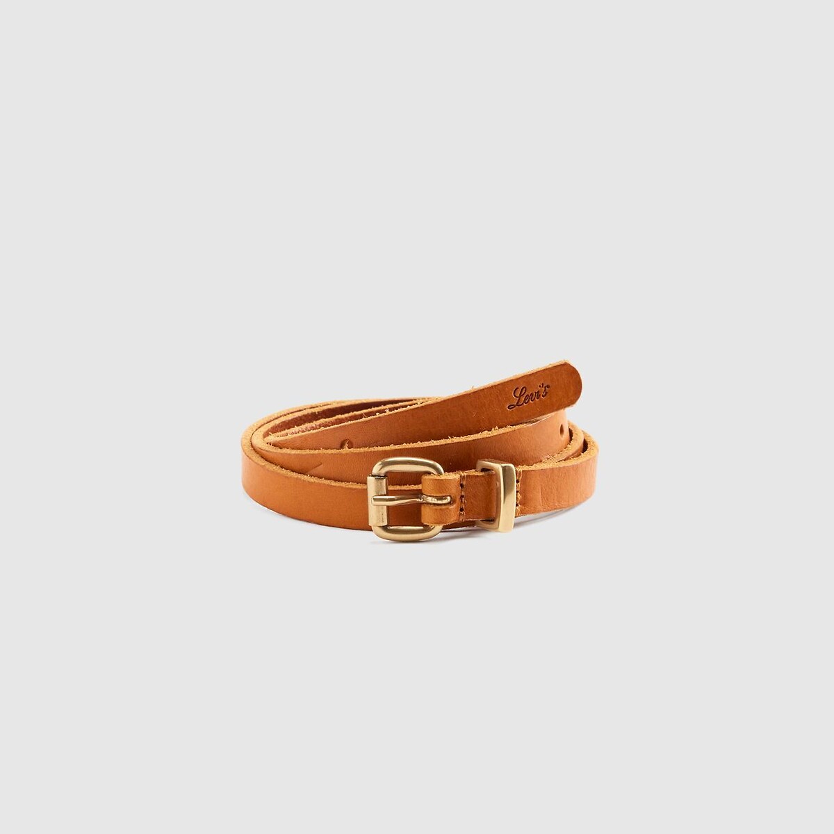 Ceinture fine en cuir Dillon camel, LEVI'S
