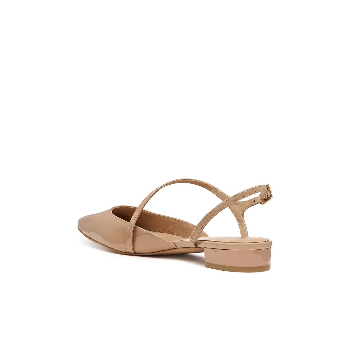 Ballerine slingback in pelle Giselda cammello, GEOX