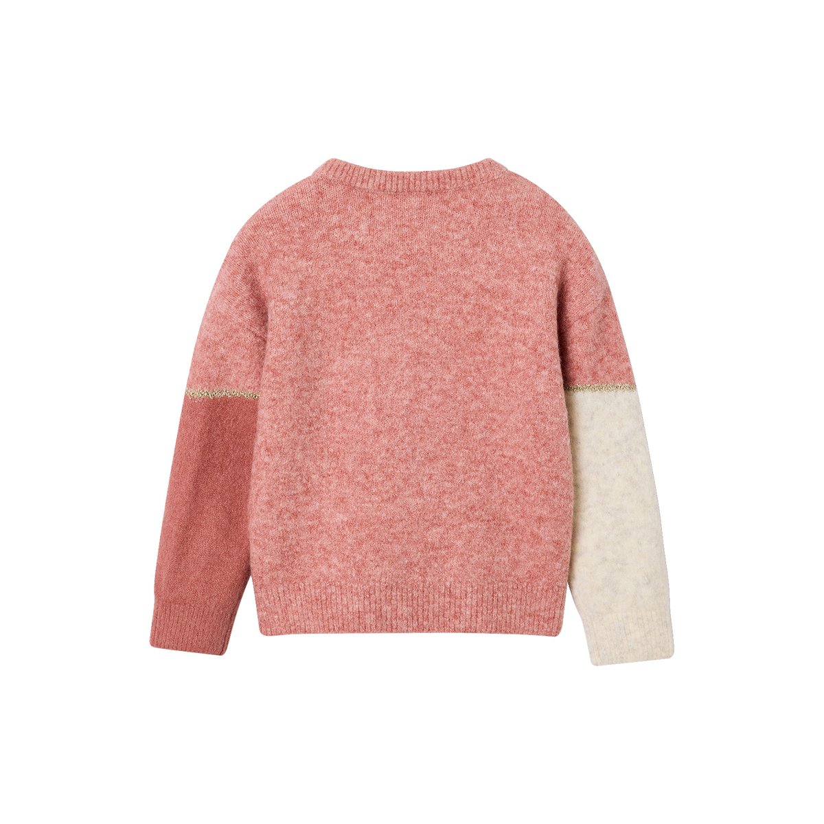 Pull manches longues rose poudré, VERTBAUDET