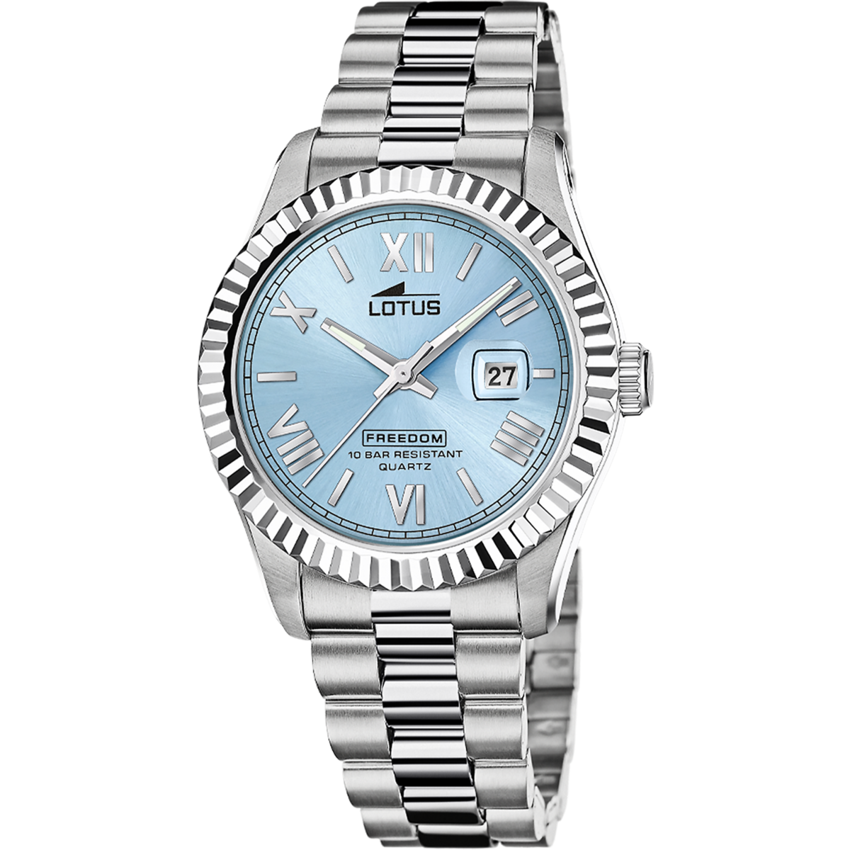Montre Analogique FREEDOM argenté bleu clair argenté, LOTUS