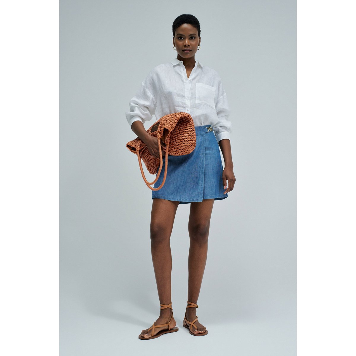 SKORT EN LIGHTDENIM bleu, SALSA JEANS