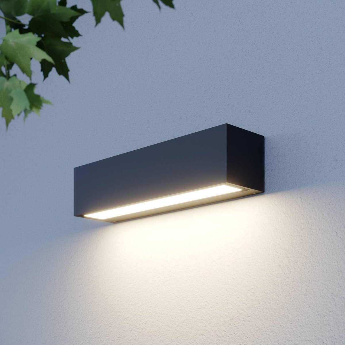 Applique extérieure en aluminium moderneLED anthracite, LUCANDE