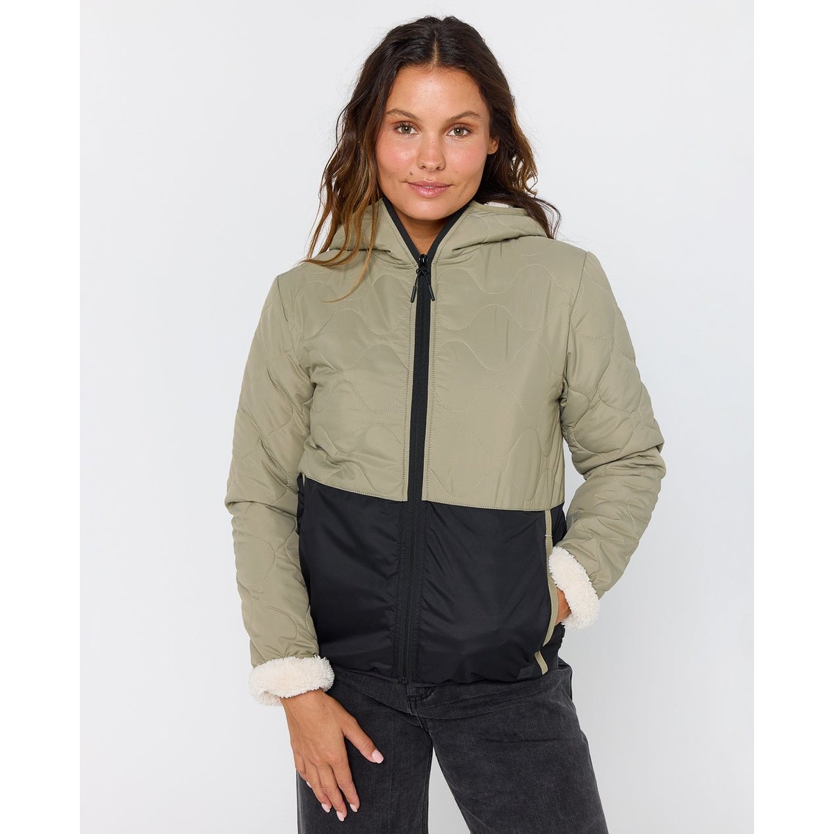 Veste matelassée ANTI-SERIES olive, RIP CURL