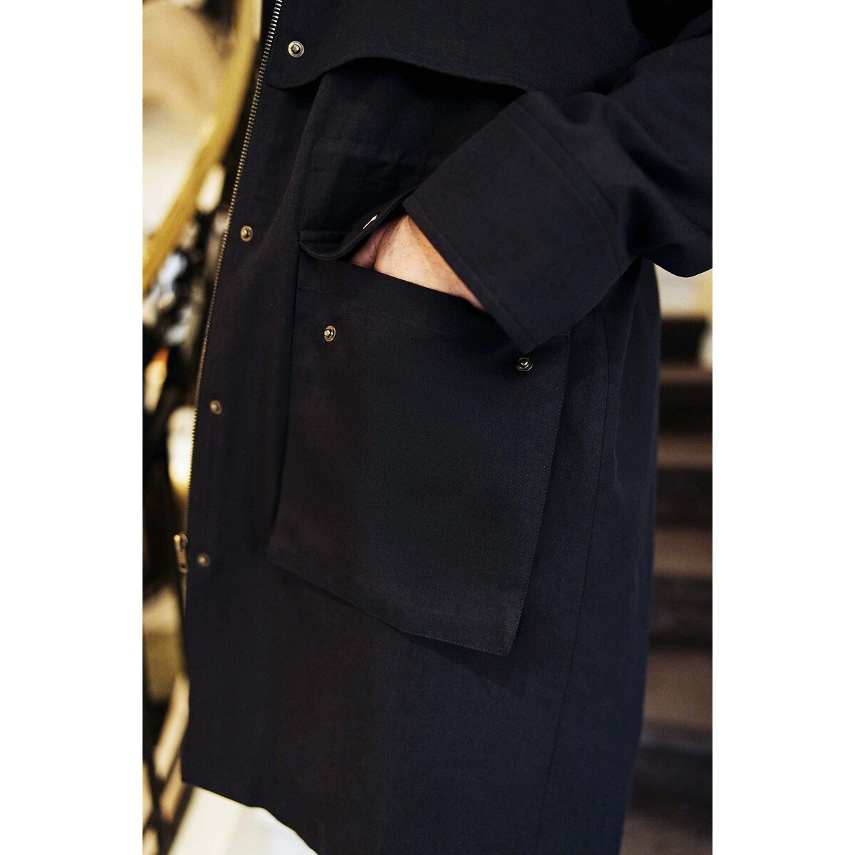 Parka à capuche amovible, NELL marine, LA PETITE ETOILE